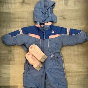 Snozu Toddler's Snowsuit with Matching Gloves